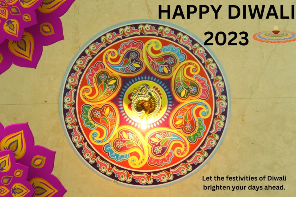 Practice creating intricate rangoli designs for Diwali